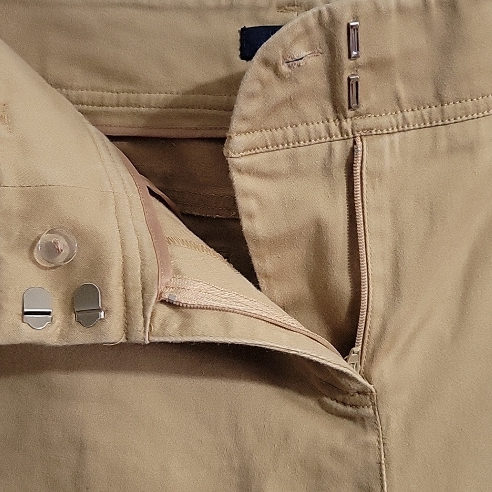 J.Crew City Fit Tan Capri Pants Women’s Size 10 Stretch Work Travel Casual NWOT - Picture 4 of 10